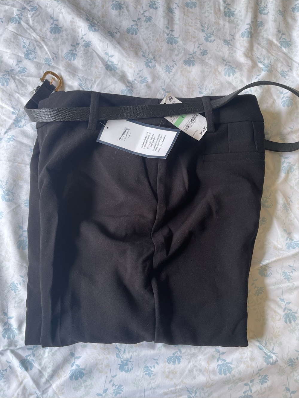 Black Women’s Trousers with Belt